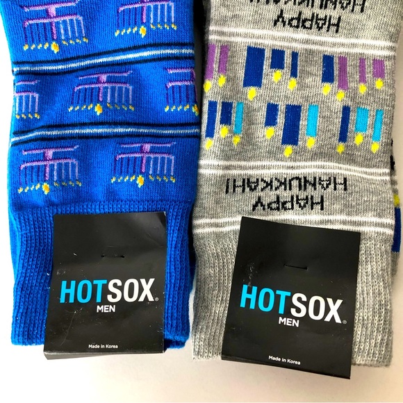 Hot Sox Men’s Happy Hanukkah Socks - 2 pair - Picture 7 of 10